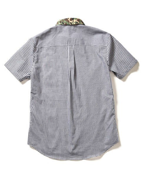 SABLE CLUTCH（セーブルクラッチ）の「リトルB.D カモフラージュカラー ギンガムチェック シャツ（シャツ/ブラウス・メンズ・ブラック/ブルー・S/M/L/XL）」の3枚目の写真