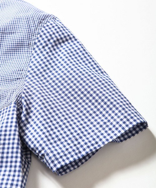 SABLE CLUTCH（セーブルクラッチ）の「リトルB.D カモフラージュカラー ギンガムチェック シャツ（シャツ/ブラウス・メンズ・ブラック/ブルー・S/M/L/XL）」の11枚目の写真