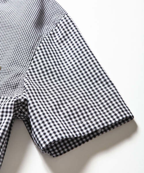 SABLE CLUTCH（セーブルクラッチ）の「リトルB.D カモフラージュカラー ギンガムチェック シャツ（シャツ/ブラウス・メンズ・ブラック/ブルー・S/M/L/XL）」の7枚目の写真