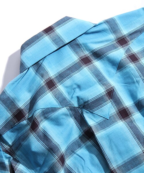 ROCKMOUNT（ロックマウント）の「Shadow Plaid Sawtooth Pocket Cotton Western Shirt（その他・メンズ・ブラック/ブルー・14H/15）」の15枚目の写真
