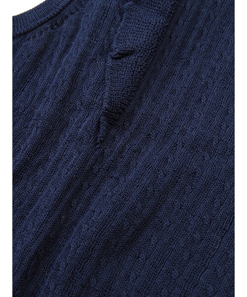 w closet（ダブルクローゼット）の「ケーブル編みフリルベスト（トップス・レディース・ホワイト/グレー/ネイビー・FREE）」の10枚目の写真