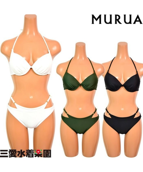 新品！タグ付き！MURUA 水着 ビキニ MURUA - 新品 タグ付き MURUA 花柄ビキニ グリーンの通販 by sayashop