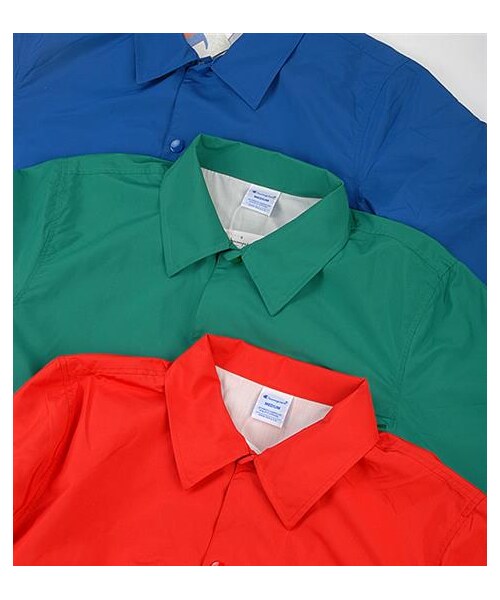 Champion(チャンピオン)の「Champion Coach Jacket(その他・メンズ・紅/綠/藍・S/M/L)」の2枚目の写真