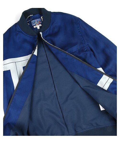 BLUE BLUE JAPAN（ブルーブルージャパン）の「Lyocell纖維藍染拓印飛行員外套（その他・メンズ・藍・S/M）」の6枚目の写真