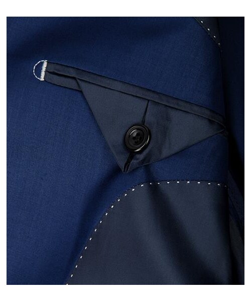 plain-me(プレインミー)の「西裝領雙釦半裡西裝外套(その他・メンズ・深藍/黑・S/M/L)」の6枚目の写真