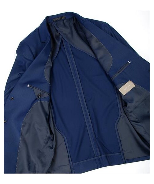 plain-me(プレインミー)の「西裝領雙釦半裡西裝外套(その他・メンズ・深藍/黑・S/M/L)」の5枚目の写真
