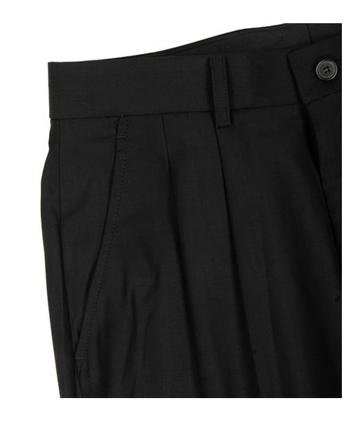 plain-me（プレインミー）の「西裝料鬆身剪裁九分褲（その他・メンズ・深藍/黑・S/M/L）」の7枚目の写真