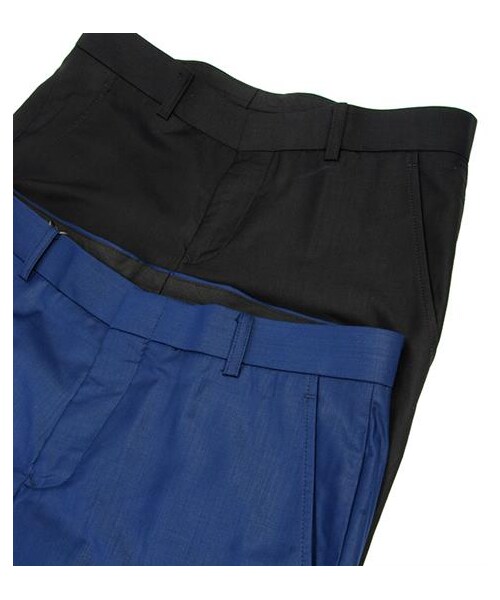 plain-me（プレインミー）の「中低腰小直筒西裝褲（その他・メンズ・深藍/黑・S/M/L）」の2枚目の写真