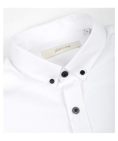 plain-me（プレインミー）の「精織彈性合身白襯衫（その他・メンズ・白釦/黑釦・S/M/L）」の6枚目の写真