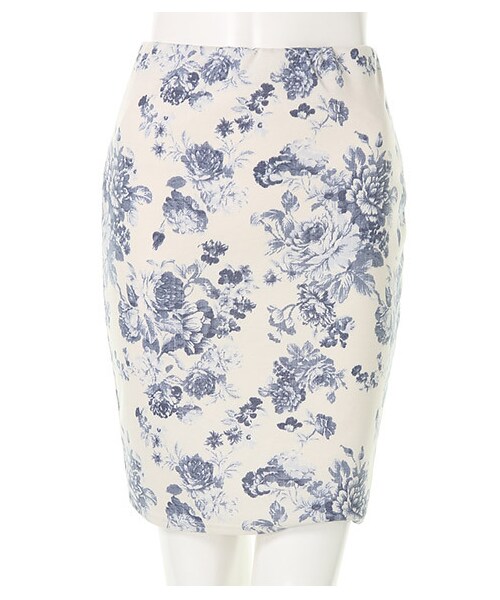 ROYAL PARTY（ロイヤルパーティー）の「フラワープリント ペプラムセットアップ（その他・レディース・ブルー/オフホワイト系・F）」の9枚目の写真