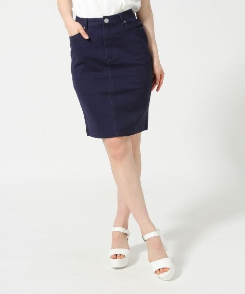 LOWRYS FARM(ローリーズファーム)の「ピケタイトSK(スカート・レディース・オフ08/イエロー65/グリーン75/ブルー85/ネイビー88・M/L)」の4枚目の写真