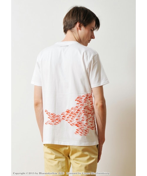 グラニフ  スイミー  魚 襟付きシャツ Lサイズ トップス グラニフ　レオレオニ　コラボ　シャツ　スイミー　刺繍　魚　海　春　夏　長袖