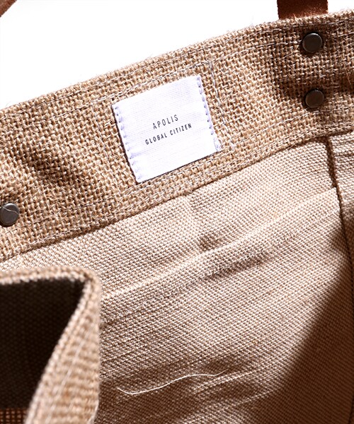 APOLIS(アポリス)の「MARKET BAG(バッグ・メンズ・ナチュラル・ONE SIZE)」の7枚目の写真