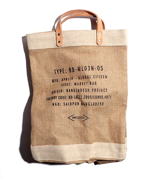 APOLIS(アポリス)の「MARKET BAG(バッグ・メンズ・ナチュラル・ONE SIZE)」の2枚目の写真