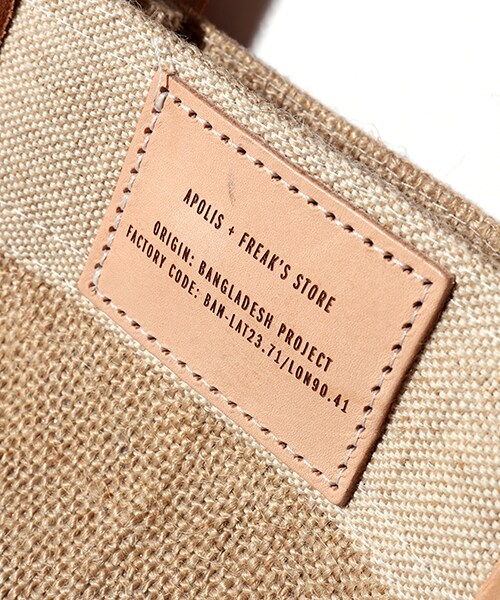 APOLIS(アポリス)の「MARKET BAG(バッグ・メンズ・ナチュラル・ONE SIZE)」の5枚目の写真