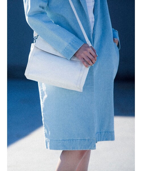 EMODA（エモダ）の「COMBI CANVAS BAG（バッグ・レディース・ホワイト/ブラック・F）」の3枚目の写真