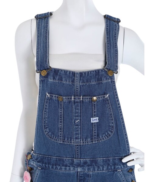 merry jenny(メリージェニー)の「【Lee】テーパードオーバーオールLL1154(オールインワン・サロペット・レディース・ホワイト/ブルー)」の10枚目の写真