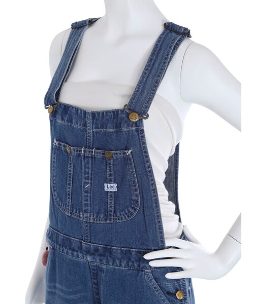 merry jenny(メリージェニー)の「【Lee】テーパードオーバーオールLL1154(オールインワン・サロペット・レディース・ホワイト/ブルー)」の13枚目の写真