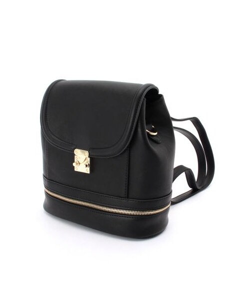 MINIMUM(ミニマム)の「ジップ切り替え2WAYリュックサック(バックパック・リュック・レディース・ピンク系/ブラック・00)」の2枚目の写真