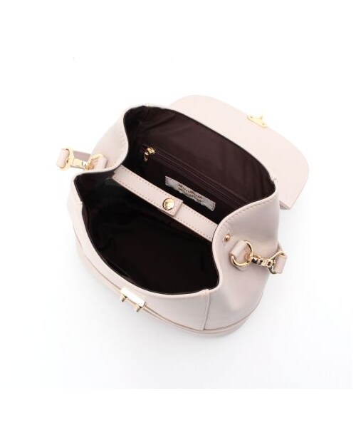 MINIMUM(ミニマム)の「ジップ切り替え2WAYリュックサック(バックパック・リュック・レディース・ピンク系/ブラック・00)」の5枚目の写真