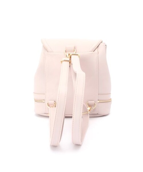 MINIMUM(ミニマム)の「ジップ切り替え2WAYリュックサック(バックパック・リュック・レディース・ピンク系/ブラック・00)」の4枚目の写真