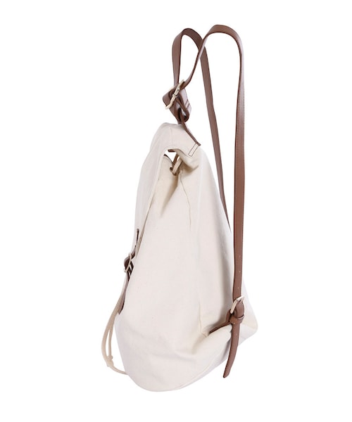 Ungrid（アングリッド）の「キャンバスリュックサック（バッグ・レディース・オフホワイト/カーキ・F）」の6枚目の写真