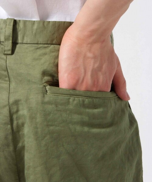 RAGEBLUE（レイジブルー）の「【先行予約】コットンリネンワイドアンクルパンツ（パンツ・メンズ・ブラック09/オリーブ78・Ｍ/Ｌ）」の8枚目の写真