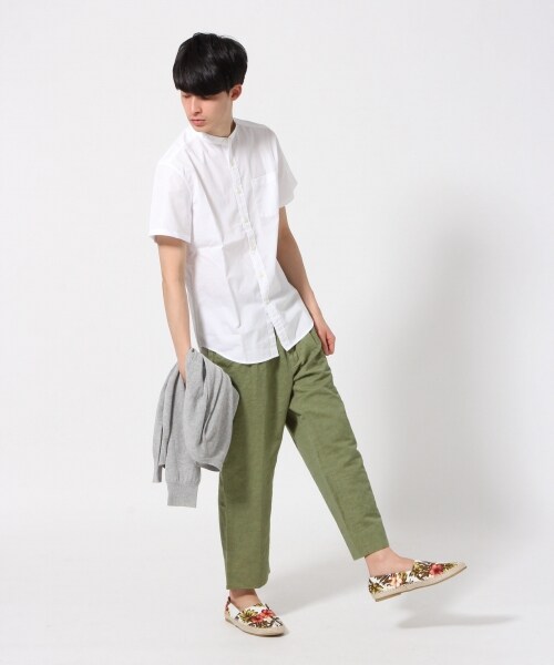 RAGEBLUE（レイジブルー）の「【先行予約】コットンリネンワイドアンクルパンツ（パンツ・メンズ・ブラック09/オリーブ78・Ｍ/Ｌ）」の10枚目の写真