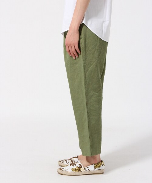 RAGEBLUE（レイジブルー）の「【先行予約】コットンリネンワイドアンクルパンツ（パンツ・メンズ・ブラック09/オリーブ78・Ｍ/Ｌ）」の3枚目の写真