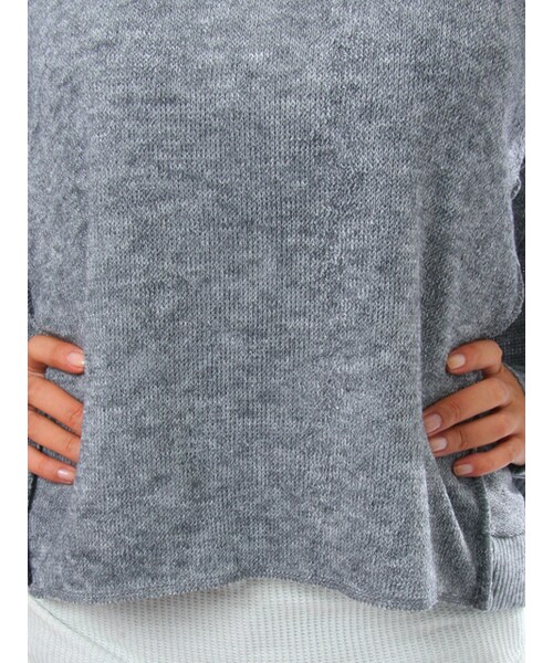 HEAVEN and Earth(ヘブンアンドアース)の「アシメオフショルPO(トップス・レディース・GRY/WIN/BLK・M)」の8枚目の写真