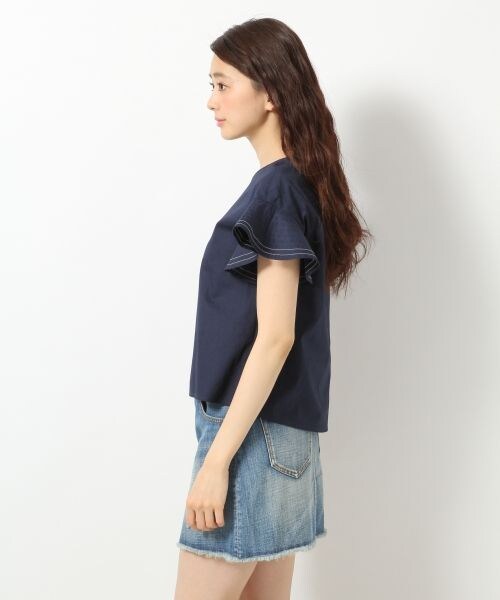 A part by（アパートバイ）の「ＣローンソデフレアＳＳブラウス（トップス・レディース・ホワイト　05/カーキ　78/ネイビー　88・Ｍ/Ｌ）」の7枚目の写真