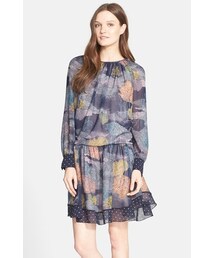 SEE BY CHLOE | See by Chloé Tree Print Long Sleeve Blouson Dress(ワンピース)
