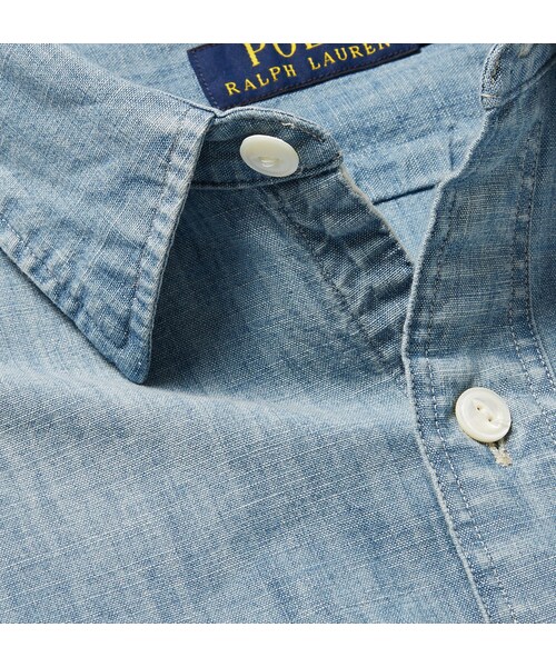 POLO RALPH LAUREN(ポロ ラルフ ローレン)の「Polo Ralph Lauren Slim-Fit Cotton-Chambray Shirt(シャツ/ブラウス・メンズ・Blue・XL/S/M/L/XXL)」の5枚目の写真