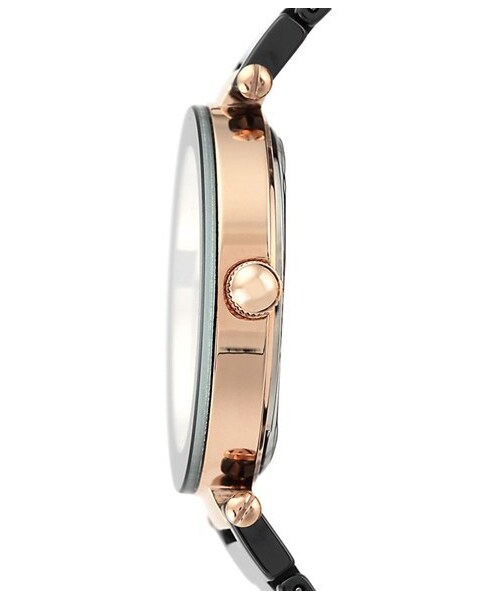 ANNE KLEIN（アンクライン）の「Anne Klein Diamond Dial Ceramic Bracelet Watch, 33mm（アナログ腕時計・レディース・Black）」の4枚目の写真