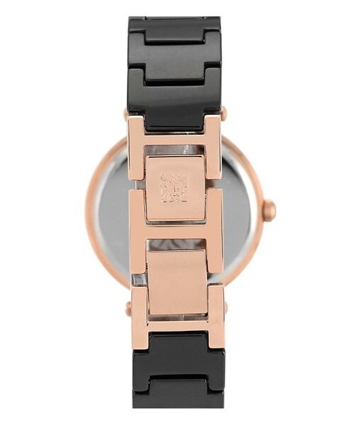 ANNE KLEIN（アンクライン）の「Anne Klein Diamond Dial Ceramic Bracelet Watch, 33mm（アナログ腕時計・レディース・Black）」の2枚目の写真
