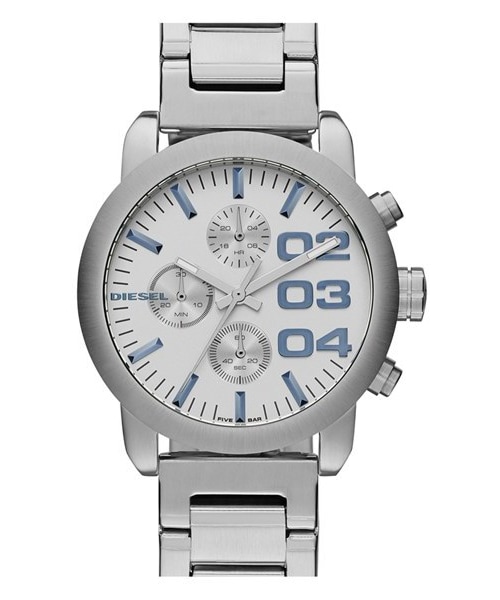 DIESEL（ディーゼル）の「DIESEL® 'Flare' Chronograph Bracelet Watch, 40mm（アナログ腕時計・レディース・Silver）」の4枚目の写真