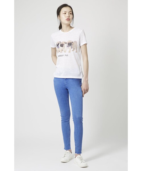TOPSHOP（トップショップ）の「Moto bright blue jamie jeans（デニムパンツ・レディース・BLUE・W2534/W2634/W2832/W2434/W2834/W3034/W3434/W2632/W3432/W3234/W2532/W3032/W3232/W2432）」の2枚目の写真