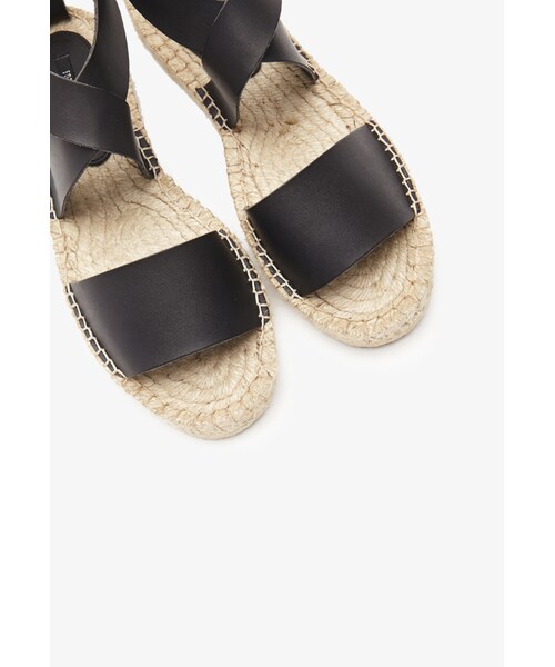 FOREVER 21(フォーエバー トゥエンティーワン)の「FOREVER 21 Faux Leather Espadrille Sandals(サンダル・レディース・Black/Camel/Cream・8/10/9/7/6)」の9枚目の写真