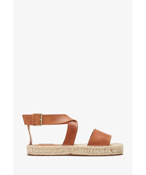 FOREVER 21(フォーエバー トゥエンティーワン)の「FOREVER 21 Faux Leather Espadrille Sandals(サンダル・レディース・Black/Camel/Cream・8/10/9/7/6)」の13枚目の写真