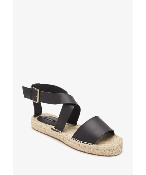 FOREVER 21(フォーエバー トゥエンティーワン)の「FOREVER 21 Faux Leather Espadrille Sandals(サンダル・レディース・Black/Camel/Cream・8/10/9/7/6)」の12枚目の写真