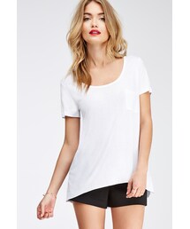 FOREVER 21 | FOREVER 21 Raw-Cut Pocket Tee(Tシャツ/カットソー)