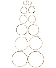 FOREVER 21 | FOREVER 21 Graduated Twisted Hoop Set(ピアス（両耳用）)
