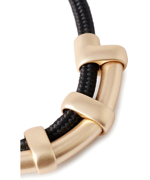 FOREVER 21（フォーエバー トゥエンティーワン）の「FOREVER 21 Matte Metal Statement Necklace（ネックレス・レディース・Matte gold/black・One size）」の4枚目の写真