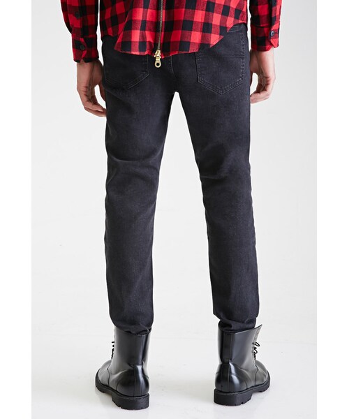 FOREVER 21（フォーエバー トゥエンティーワン）の「FOREVER 21 Clean Wash - Paneled Skinny Jeans（デニムパンツ・メンズ・Black・32/32/34/32/31/32/29/30/36/32/32/30/30/30/30/32/33/32）」の6枚目の写真