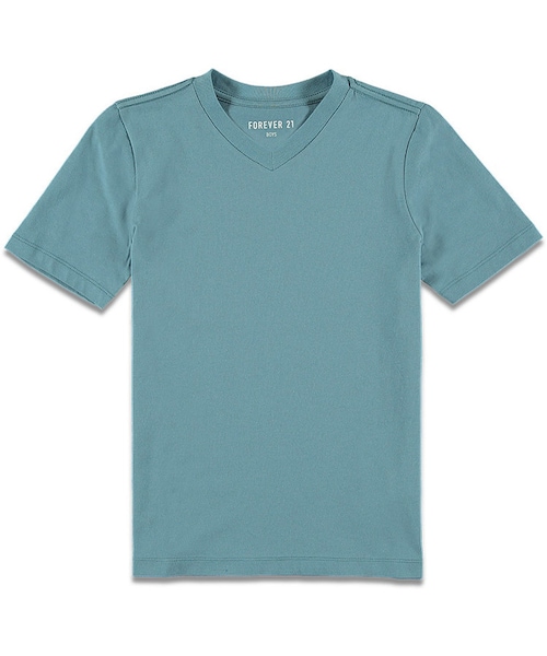 FOREVER 21（フォーエバー トゥエンティーワン）の「boys Basic V-Neck Tee (Kids)（Tシャツ/カットソー・キッズ・Black/White/Light blue/Sea green・13/14/5/6/7/8/9/10/11/12）」の6枚目の写真