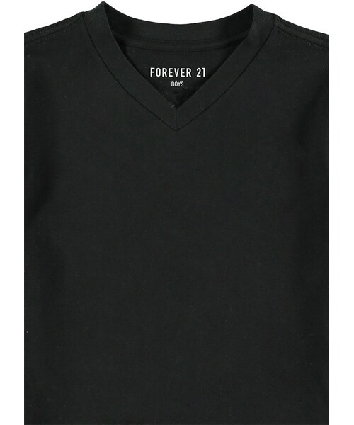 FOREVER 21（フォーエバー トゥエンティーワン）の「boys Basic V-Neck Tee (Kids)（Tシャツ/カットソー・キッズ・Black/White/Light blue/Sea green・13/14/5/6/7/8/9/10/11/12）」の5枚目の写真