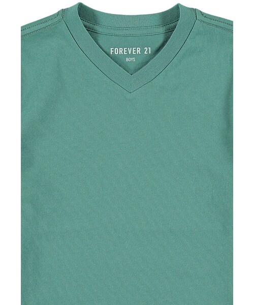FOREVER 21（フォーエバー トゥエンティーワン）の「boys Basic V-Neck Tee (Kids)（Tシャツ/カットソー・キッズ・Black/White/Light blue/Sea green・13/14/5/6/7/8/9/10/11/12）」の7枚目の写真