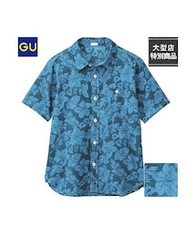 GU（ジーユー）の「（GU）アロハプリントシャツ（半袖）（KIDS