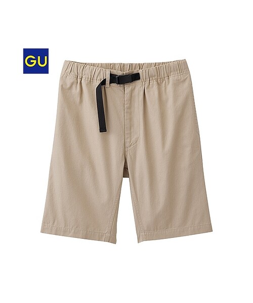GU（ジーユー）の「（GU）コットンイージーショーツ（MEN ⁄ ハーフパンツ・メンズ・RED/OLIVE/BLACK/YELLOW/BLUE/BEIGE/NAVY・M/L/XL/S）」の3枚目の写真