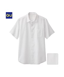 GU | （GU）ラミーコットンシャツ（半袖）Ａ(トップス)